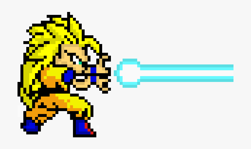 Pixel Art Goku Ssj3, HD Png Download, Free Download