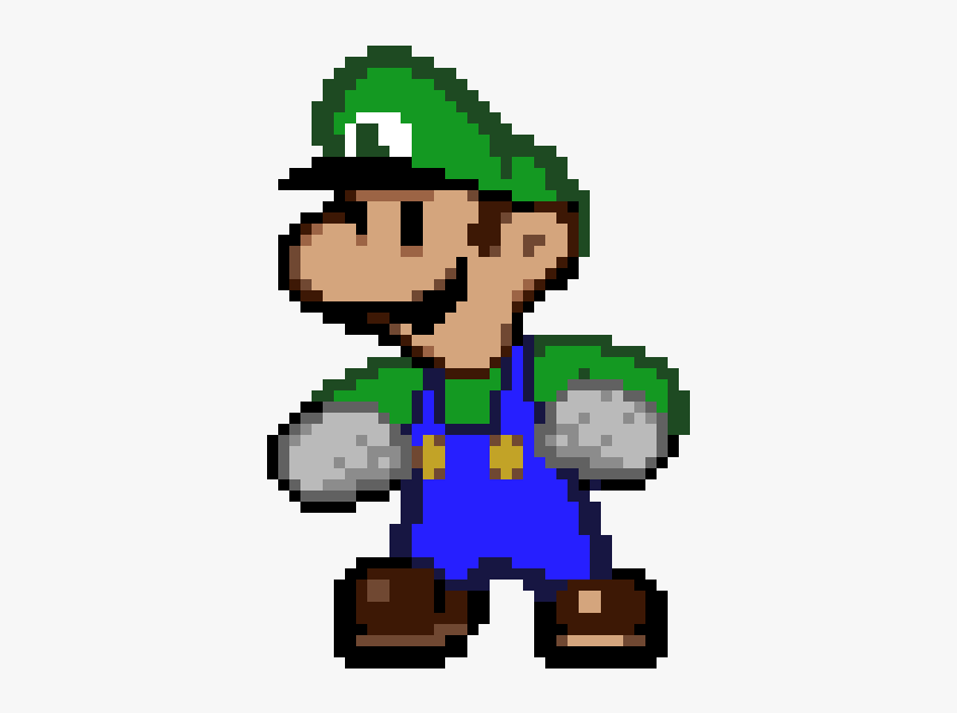 Paper Luigi Pixel, HD Png Download, Free Download