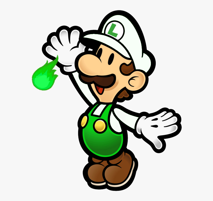 Paper Fire Luigi - Paper Mario Luigi, HD Png Download, Free Download