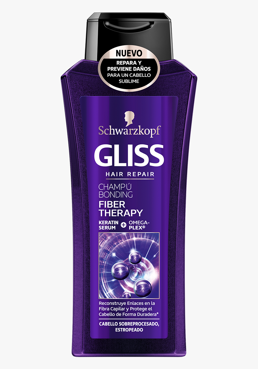 Fiber Therapy Champu - Gliss Shampoo Fiber Therapy, HD Png Download, Free Download