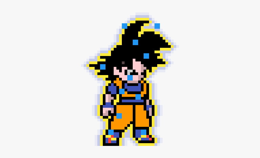 Pixel Art 8 Bit Goku, HD Png Download, Free Download
