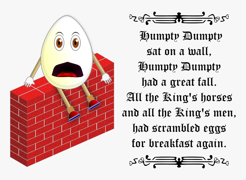 Humpty Dumpty Parody - Humpty Dumpty Nursery Rhymes Parody, HD Png Download, Free Download