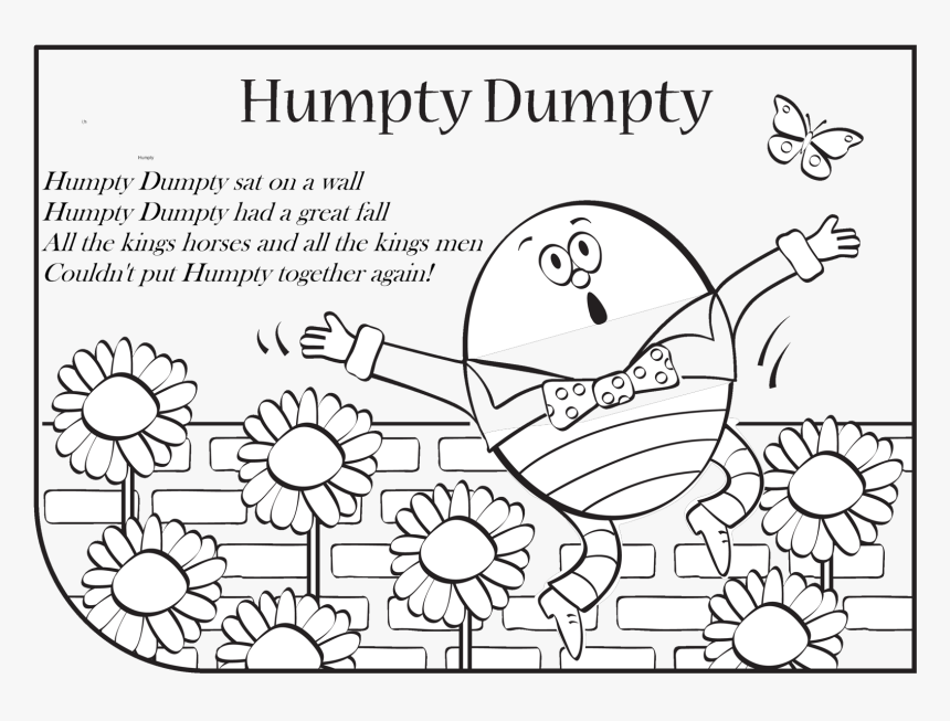 Audioboom / Humpty Dumpty - Humpty Dumpty For Coloring, HD Png Download, Free Download