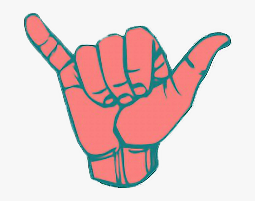 #pastel #pink #blue #surfing #surf #surfer #surfsup - Sign Language, HD Png Download, Free Download