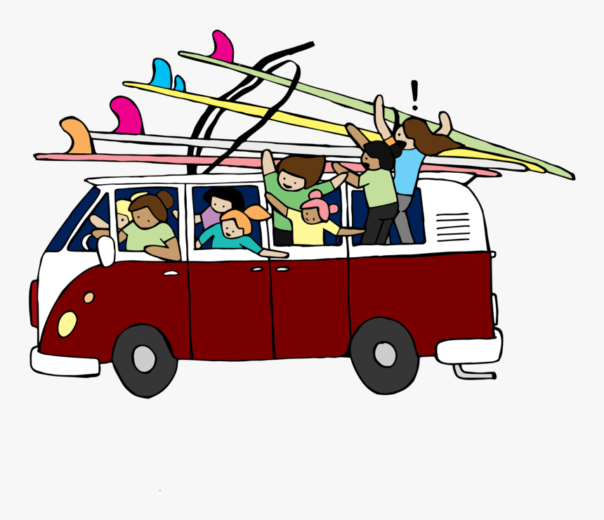 Surfer Car Png, Transparent Png, Free Download