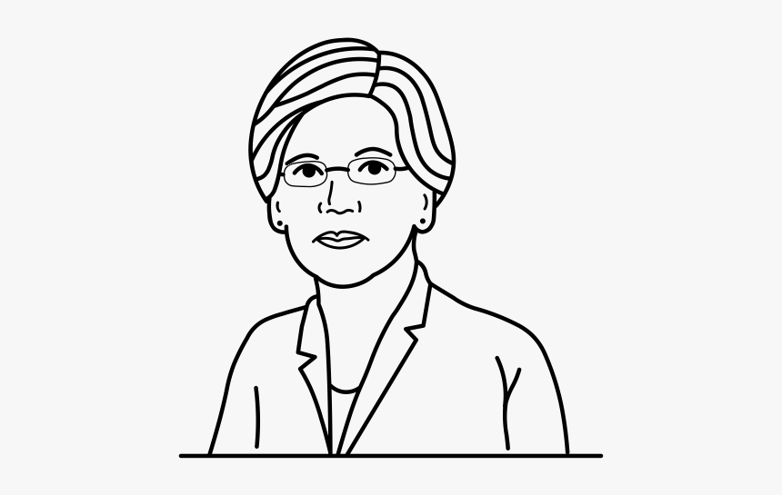 "
 Class="lazyload Lazyload Mirage Cloudzoom Featured - Elizabeth Warren Line Drawing, HD Png Download, Free Download