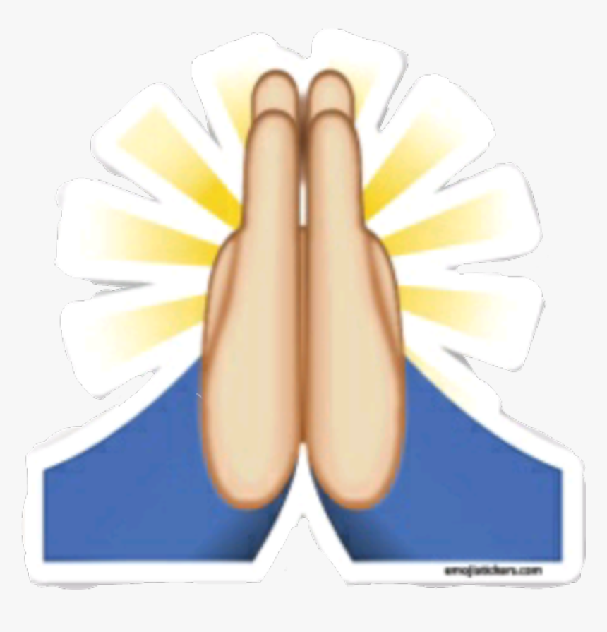 Hand Emoji No Background - Prayer Emoji, HD Png Download, Free Download