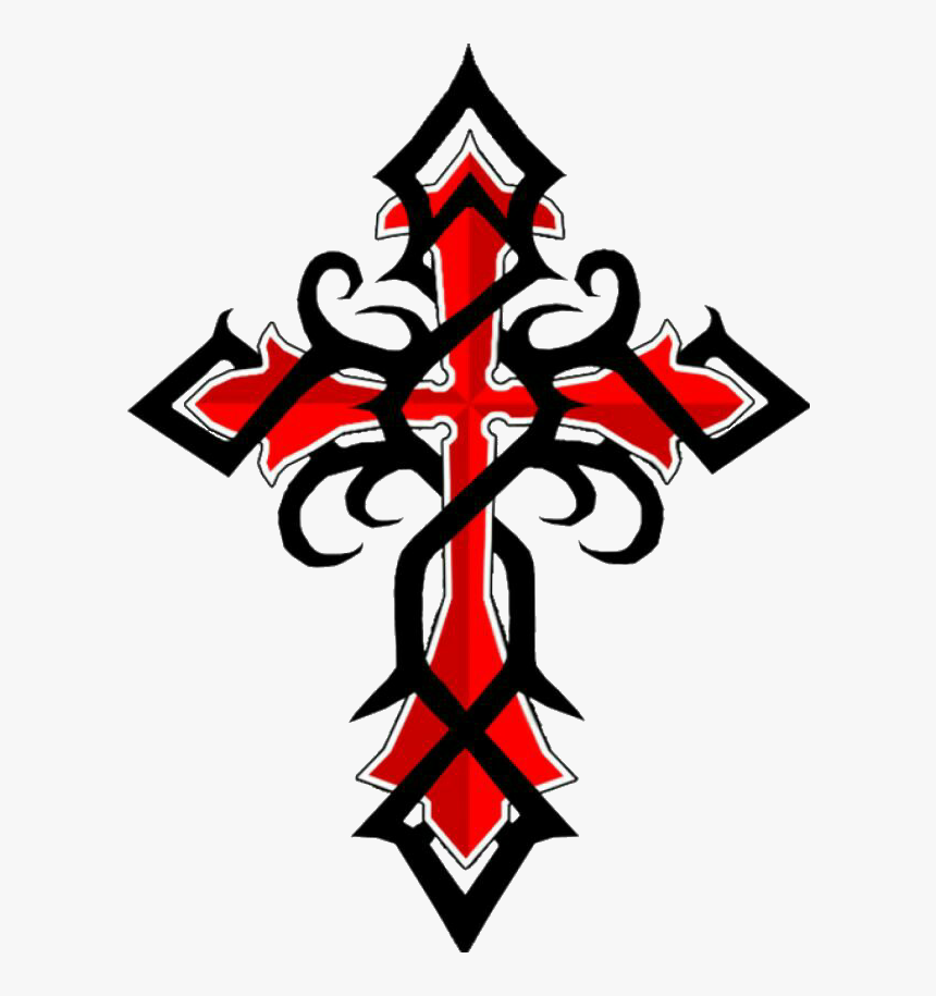 #tribal #cross #tatuagem #tattoo @lucianoballack - Tribal Cross Tattoo Designs, HD Png Download, Free Download