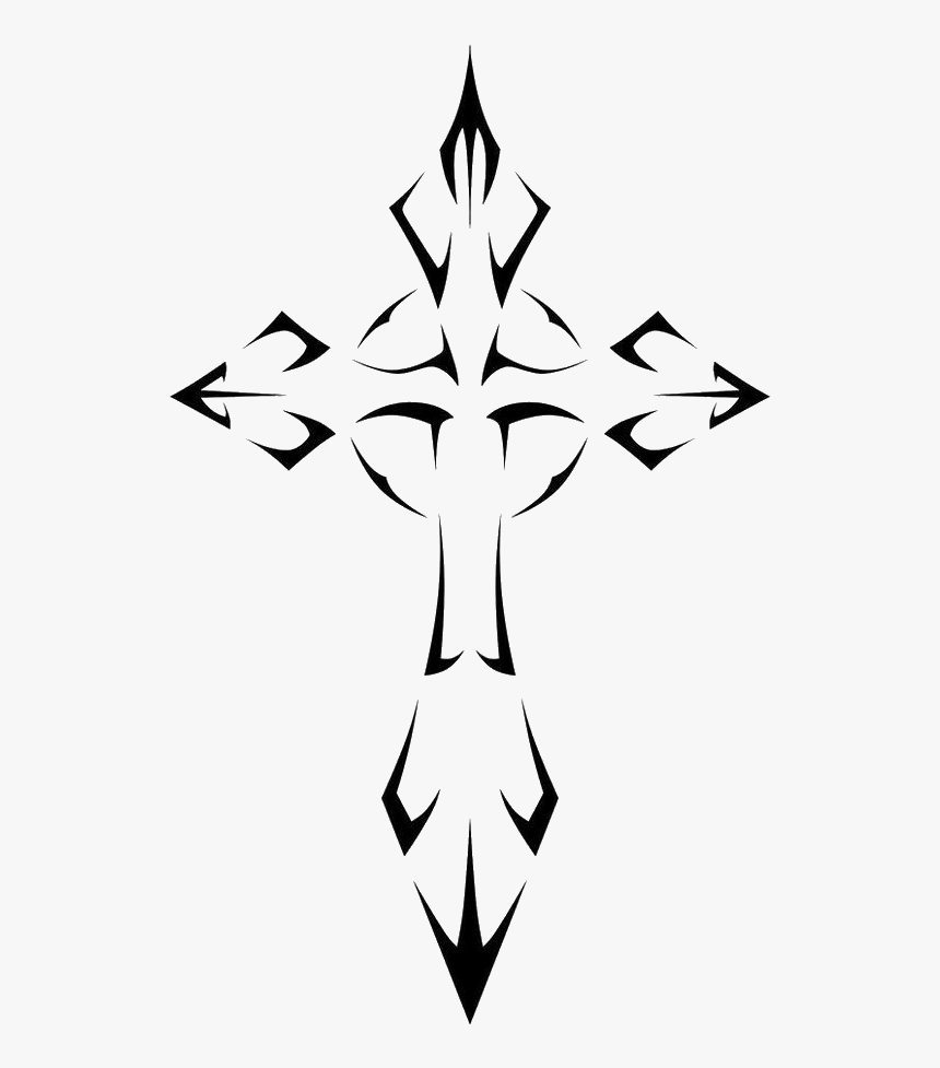 #cross #cruz #tattoo #tatuagem #tribal @lucianoballack - Best Tribal Cross Tattoo, HD Png Download, Free Download