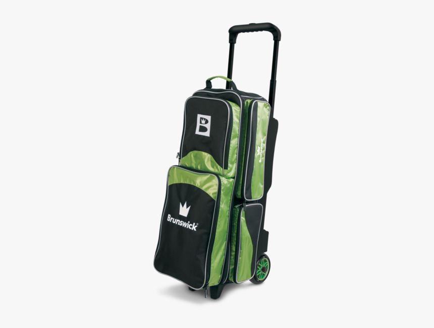 59 Br3300 005 Edge Triple Roller Lime 3qrtr - Brunswick Bowling Bags, HD Png Download, Free Download