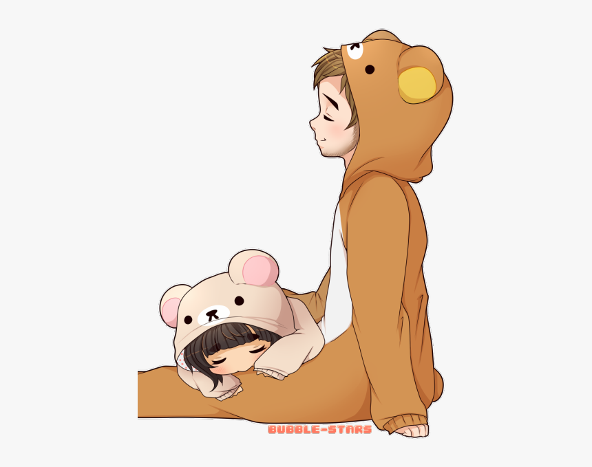 Art Couple Boyfriend Personal Bear Rilakkuma Daddy - Ddlg Couple, HD Png Download, Free Download