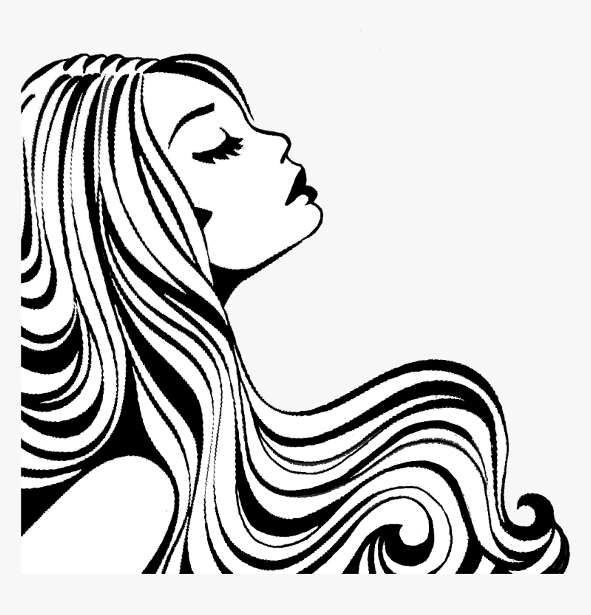 #hairart #hair #drawing #woman #girl #profilepic #profile - Salon Logo Transparent Background, HD Png Download, Free Download
