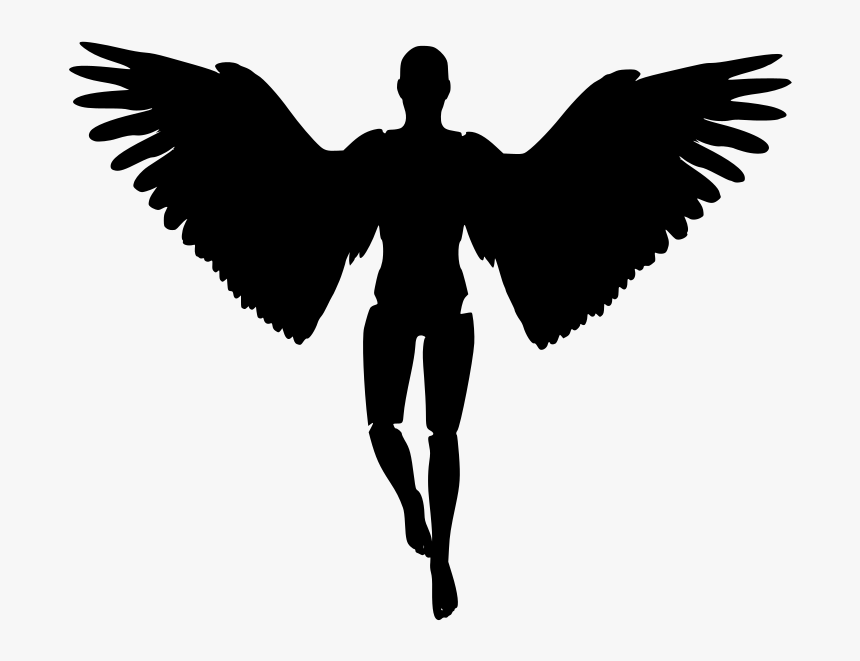 Angel Silhouette Png, Transparent Png, Free Download