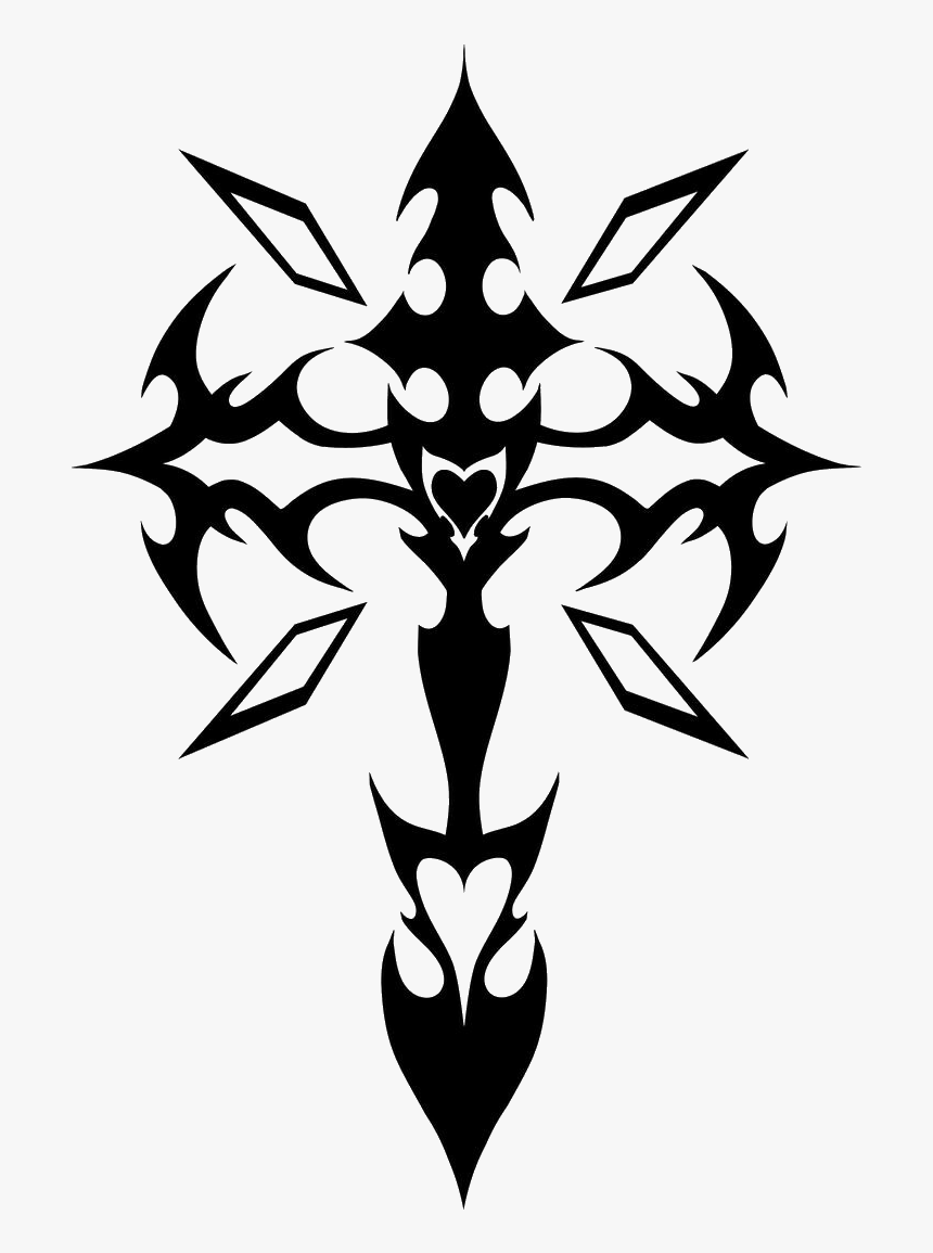 #tribal #cross #tatuagem #tattoo @lucianoballack - Cool Design Drawing, HD Png Download, Free Download