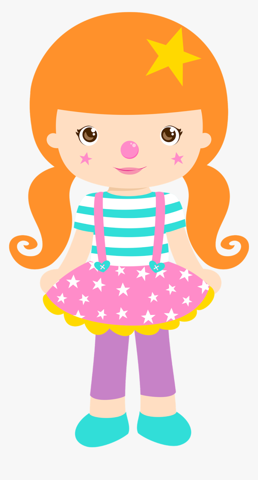 Pin De Melisa💕 En Muñequitas - Payasita De Circo Dibujo, HD Png Download, Free Download