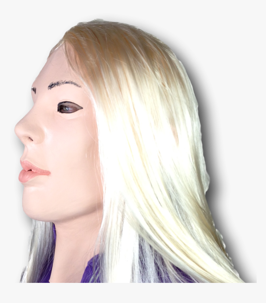 Blonde Lady Doll Mask - Girl, HD Png Download, Free Download