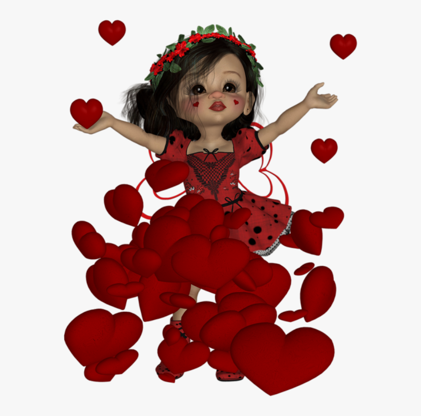 Muñequitas De San Valentin , Png Download - Girl, Transparent Png, Free Download