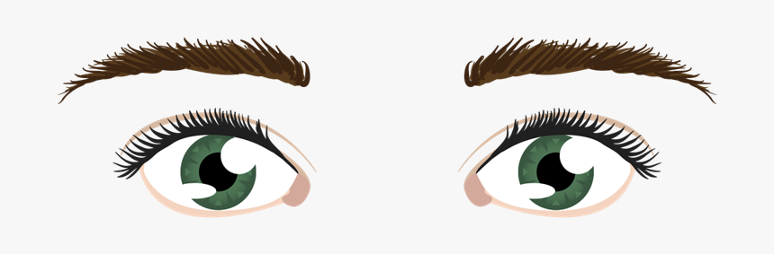 Ojos Animados Con Pestañas Png, Transparent Png, Free Download