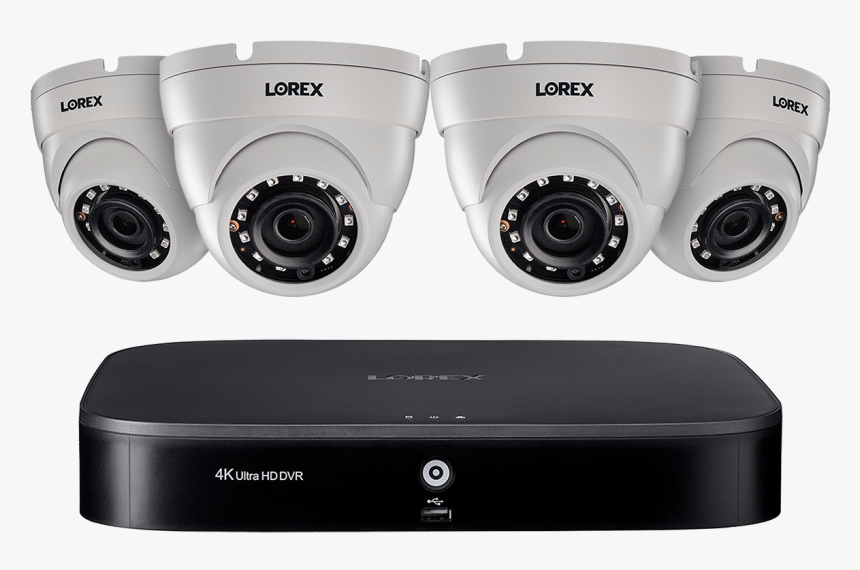 Home Security System With 4k Dvr, Four 1080p Outdoor - Closed-circuit Television, HD Png Download, Free Download