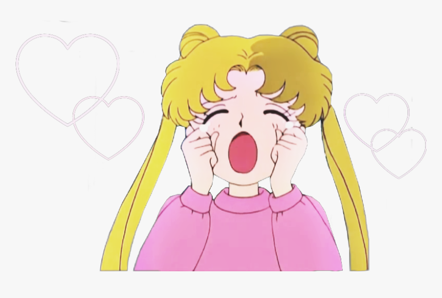 #sailor #moon #sailormoon #manga #anime #90s #grunge - Sailor Moon Crying Stickers, HD Png Download, Free Download