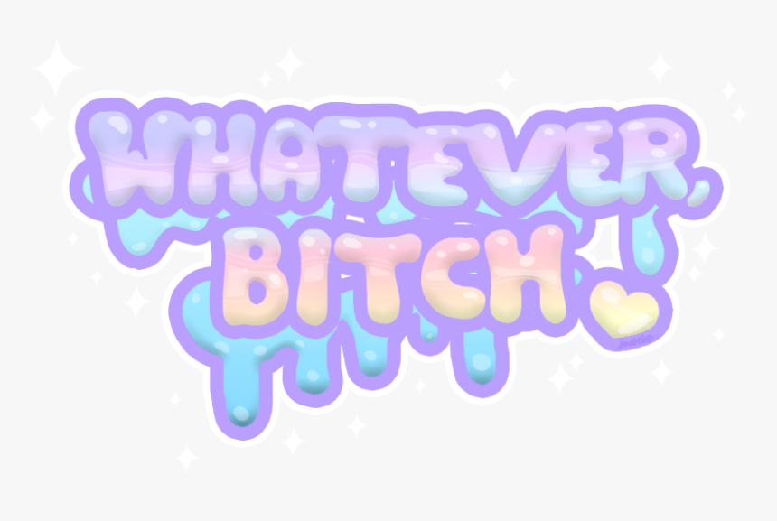 Pastel Goth Tumblr Quotes - Bitch Png, Transparent Png, Free Download