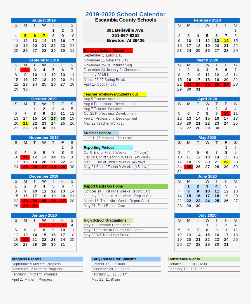 escambia-county-school-calendar-2019-hd-png-download-kindpng