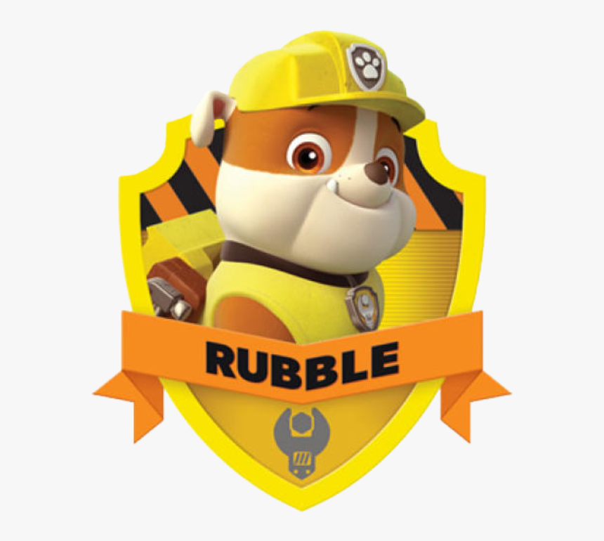 Clip Art Rubble Patrulha Canina Clipart - Paw Patrol Rubble Png, Transparent Png, Free Download