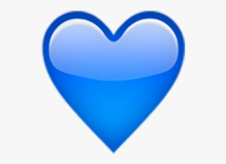 Blue Emoji Heart Transparent, HD Png Download, Free Download