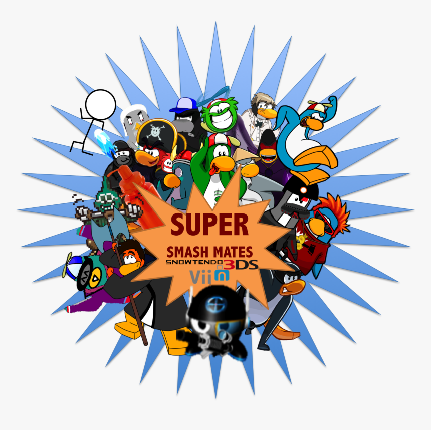 Super Smash Mates Artwork - Cartoon, HD Png Download, Free Download