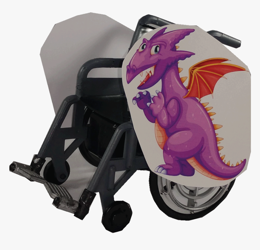 Transparent Purple Dragon Png - Elephant In A Wheelchair Cartoon, Png Download, Free Download