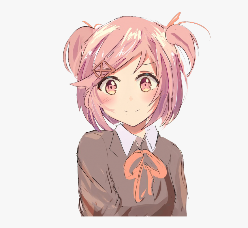 Transparent Doki Doki Png - Doki Doki Literature Club Natsuki Happy, Png Download, Free Download