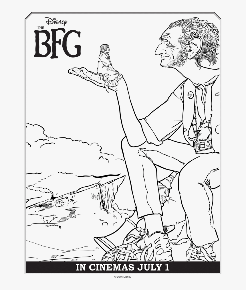 Bfg Coloring Pages, HD Png Download, Free Download