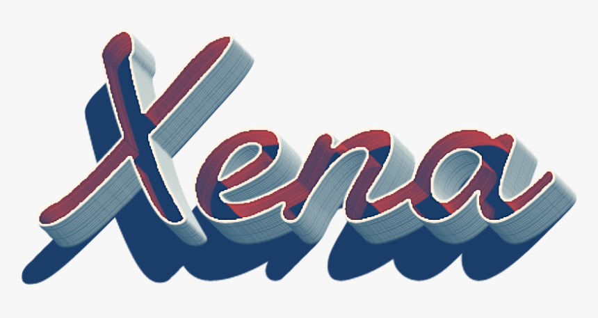 Xena 3d Letter Png Name - Emblem, Transparent Png, Free Download
