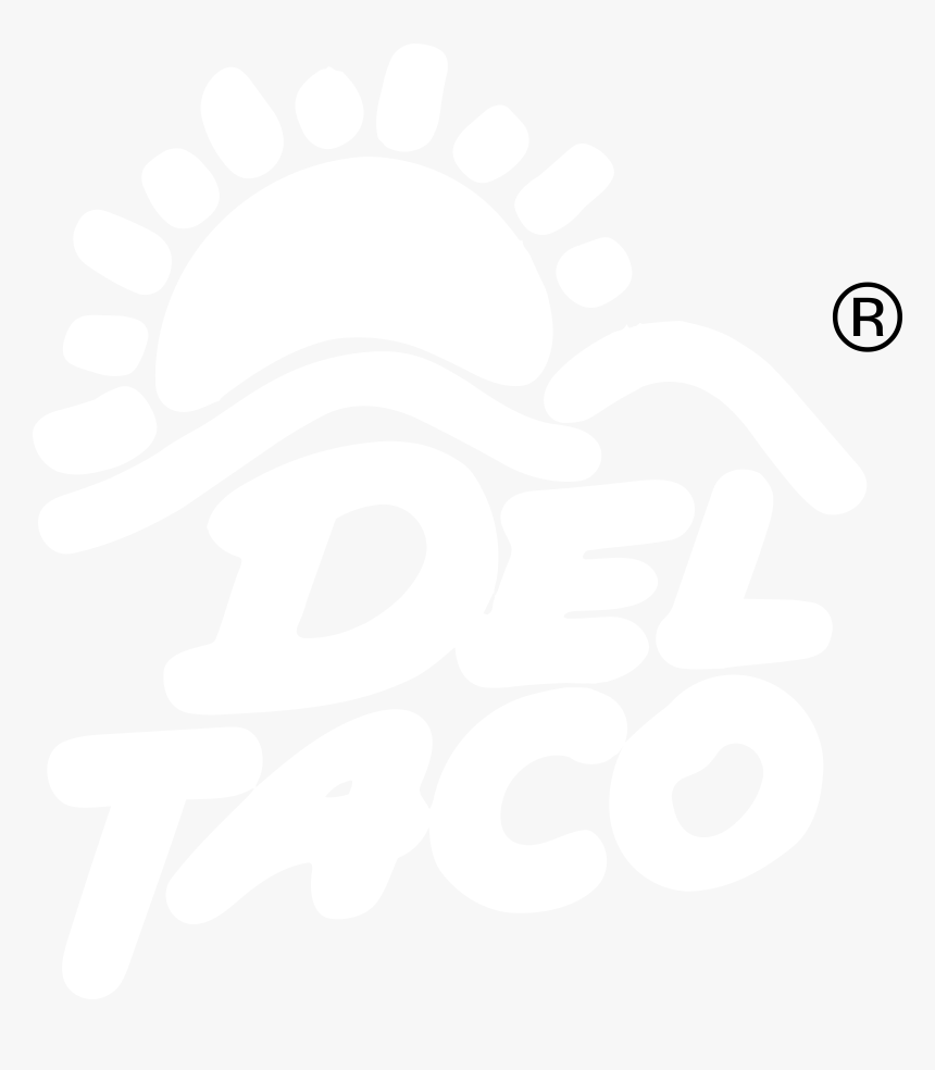 Del Taco 2 Logo Black And White - Circle, HD Png Download, Free Download