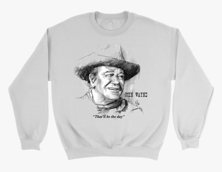 John Wayne Crewneck Sweatshirt - Crew Neck, HD Png Download, Free Download