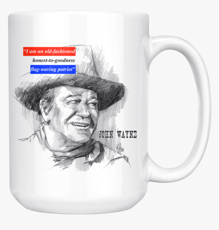 John Wayne 15oz Ceramic Mug - John Wayne, HD Png Download, Free Download