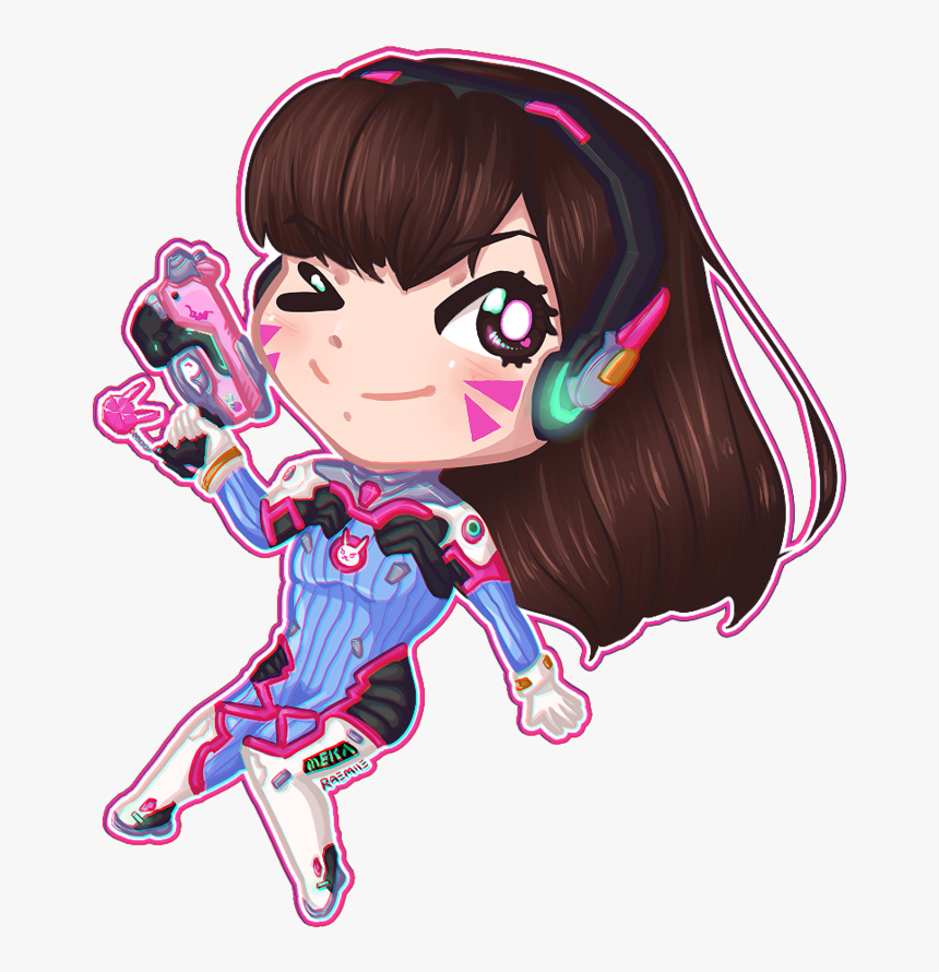 Dva Drawing Diva - Cartoon, HD Png Download, Free Download