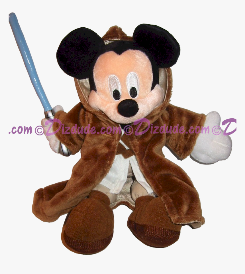 Disney Star Wars Jedi Mickey Mouse Plush © Dizdude - Teddy Bear, HD Png Download, Free Download