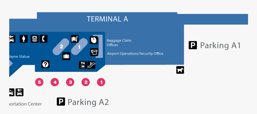 Sna Terminal Arrival John Wayne Airport Map, HD Png Download, Free Download