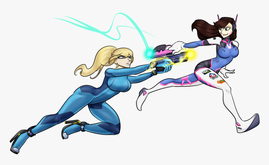 Samus Vs - D - Va - Zero Suit Samus Vs D Va, HD Png Download, Free Download