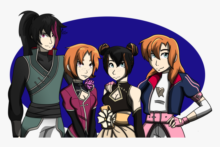 Renora Family Picture Drawn By - Rwby Renora Family, HD Png Download, Free Download