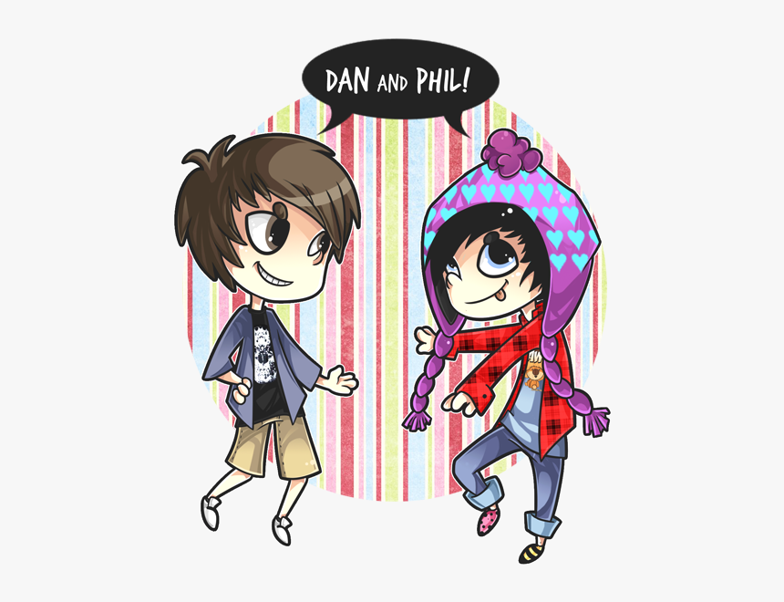 Dan Howell And Phil Lester Fan Art, HD Png Download, Free Download