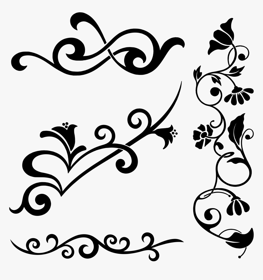Flourish Elements By Gdj - Decorative Element Clipart, HD Png Download, Free Download