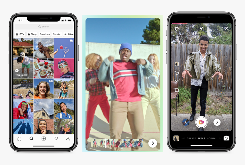 Instagram Built A Tiktok Clone, Because Stories Are - Instagram Reels, HD Png Download, Free Download