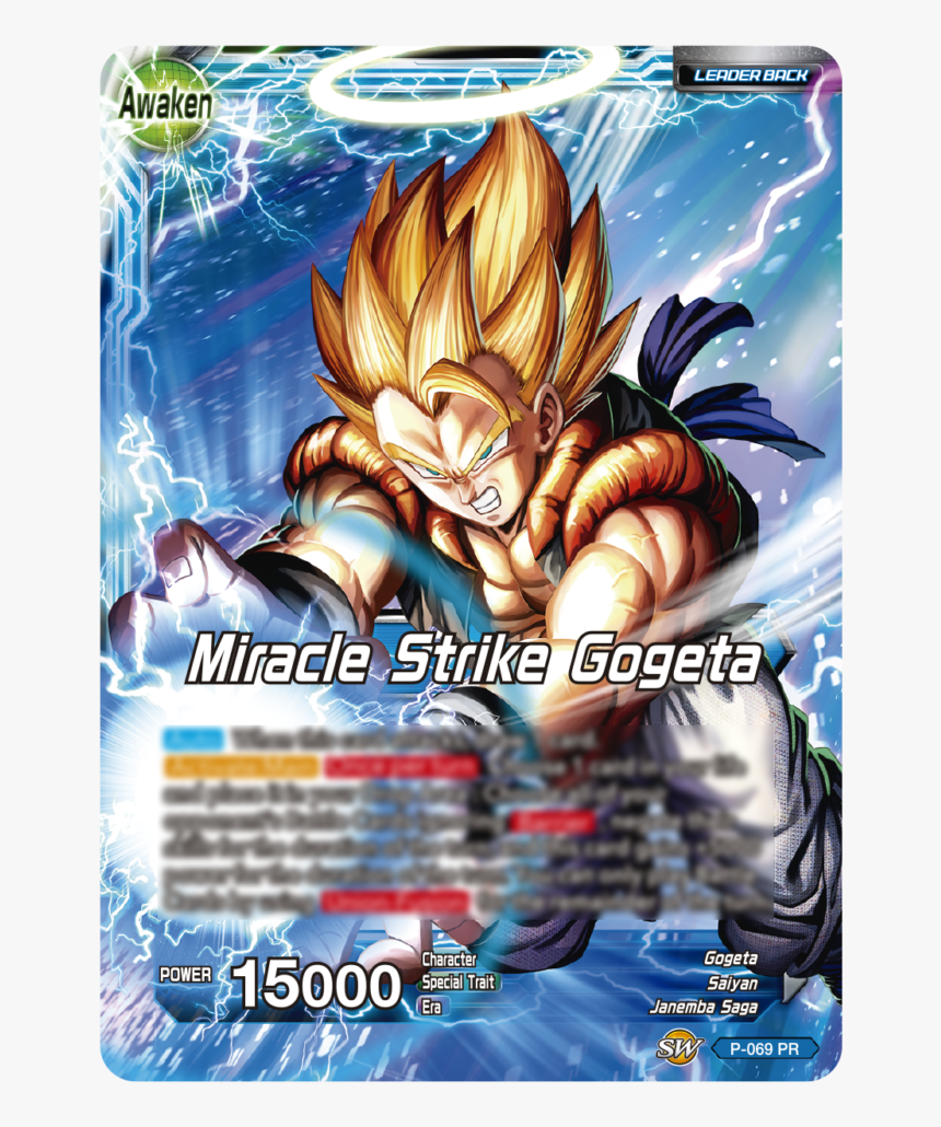 Custom Card PrismCard SS4 Gogeta No Dragon Ball Fan Power Level 41 