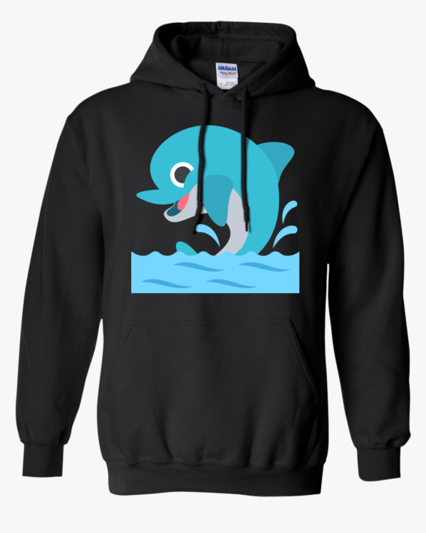 Dolphin Emoji Hoodie - T-shirt, HD Png Download, Free Download