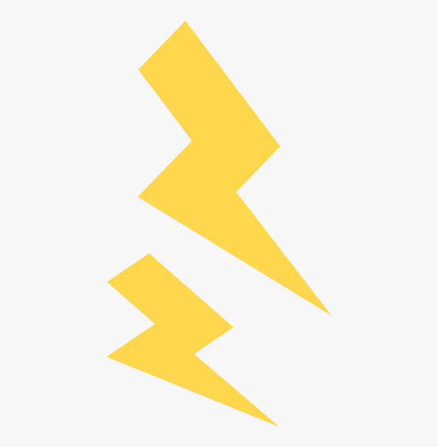 Freetoedit Rayo Trueno Relámpago Amarillo - Triangle, HD Png Download, Free Download