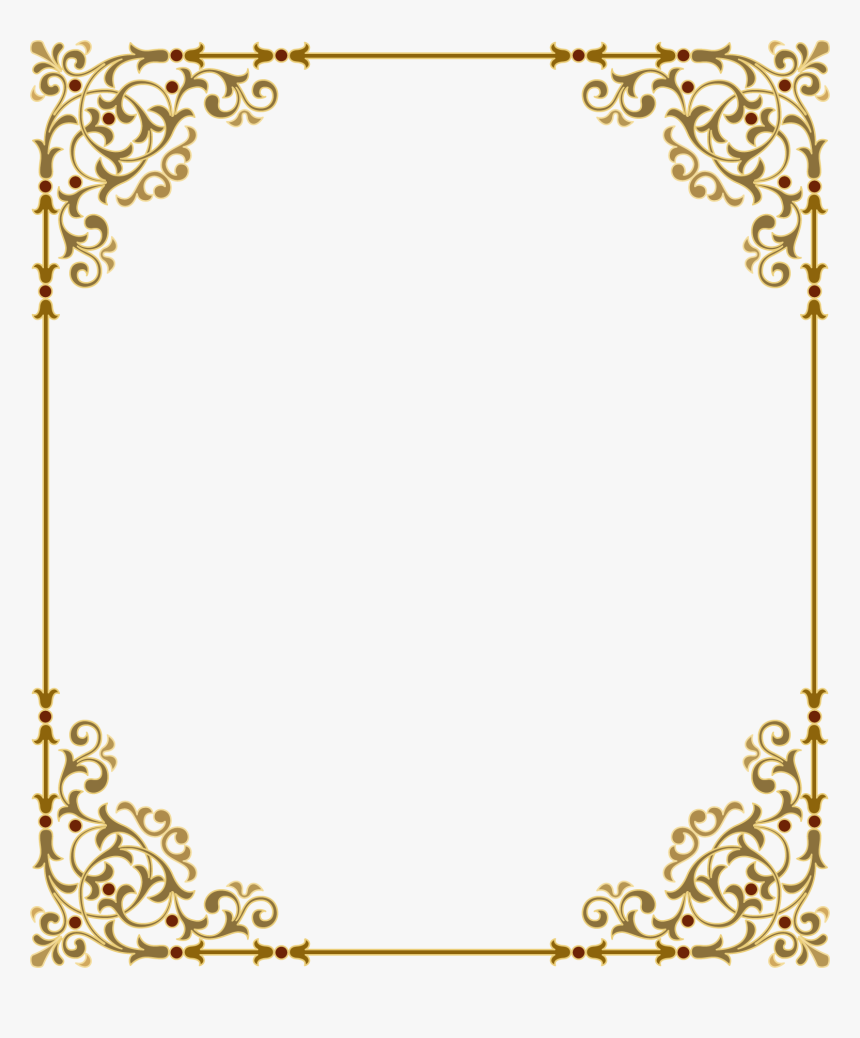 Elegant Gold Page Border, HD Png Download, Free Download