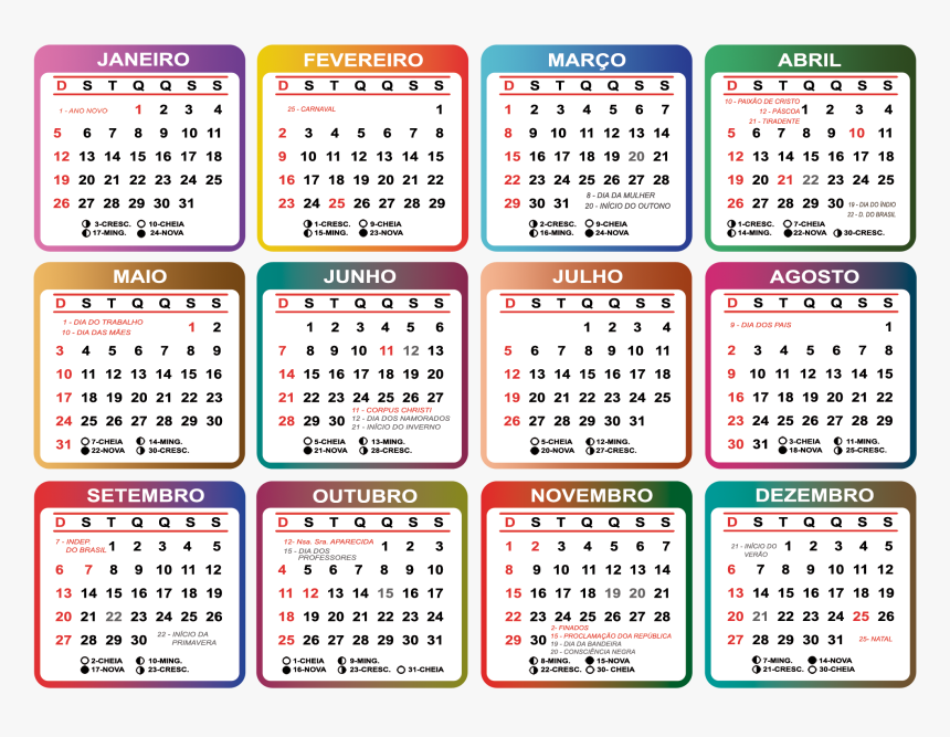 Modelo De Calendario 2020, HD Png Download, Free Download