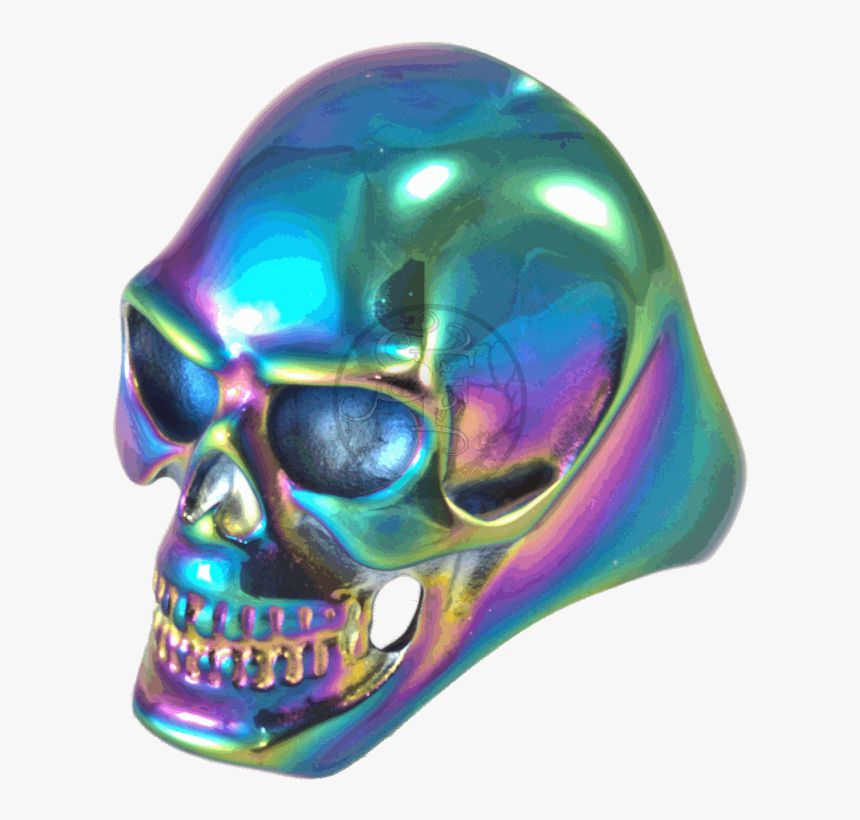 Multicolor Skull Ring Stainless Steel 316l - Skull, HD Png Download, Free Download